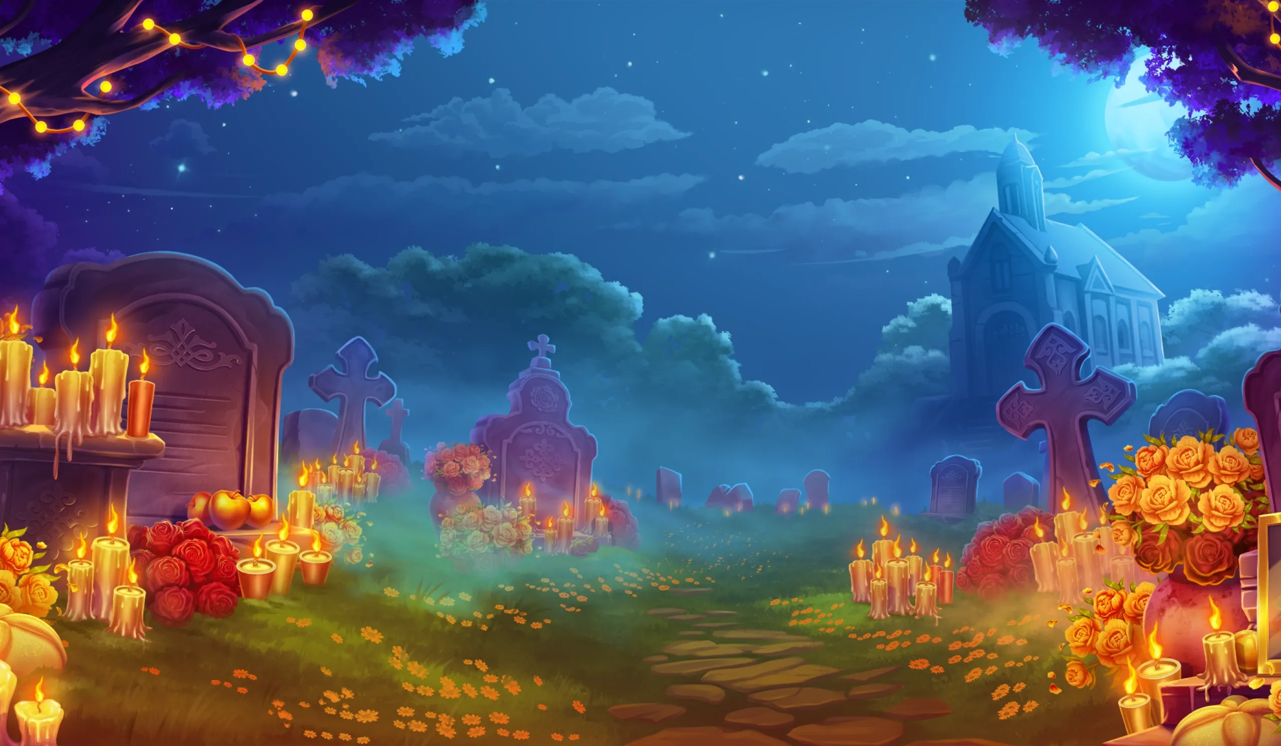 Day of Muerte desktop action banner background