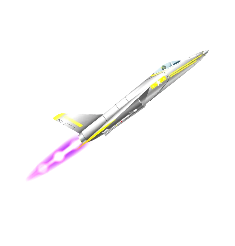 F777 Fighter mobile action banner character