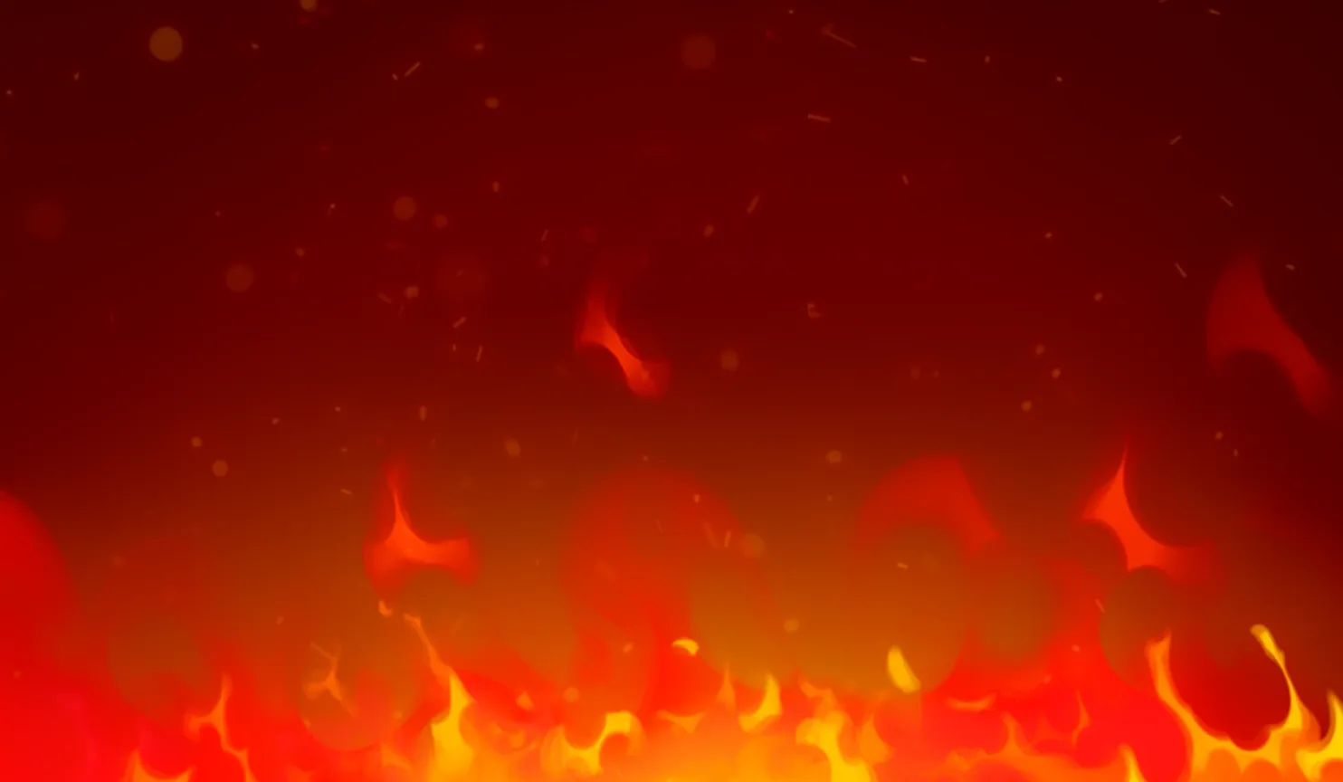 Flame Rush mobile action banner background