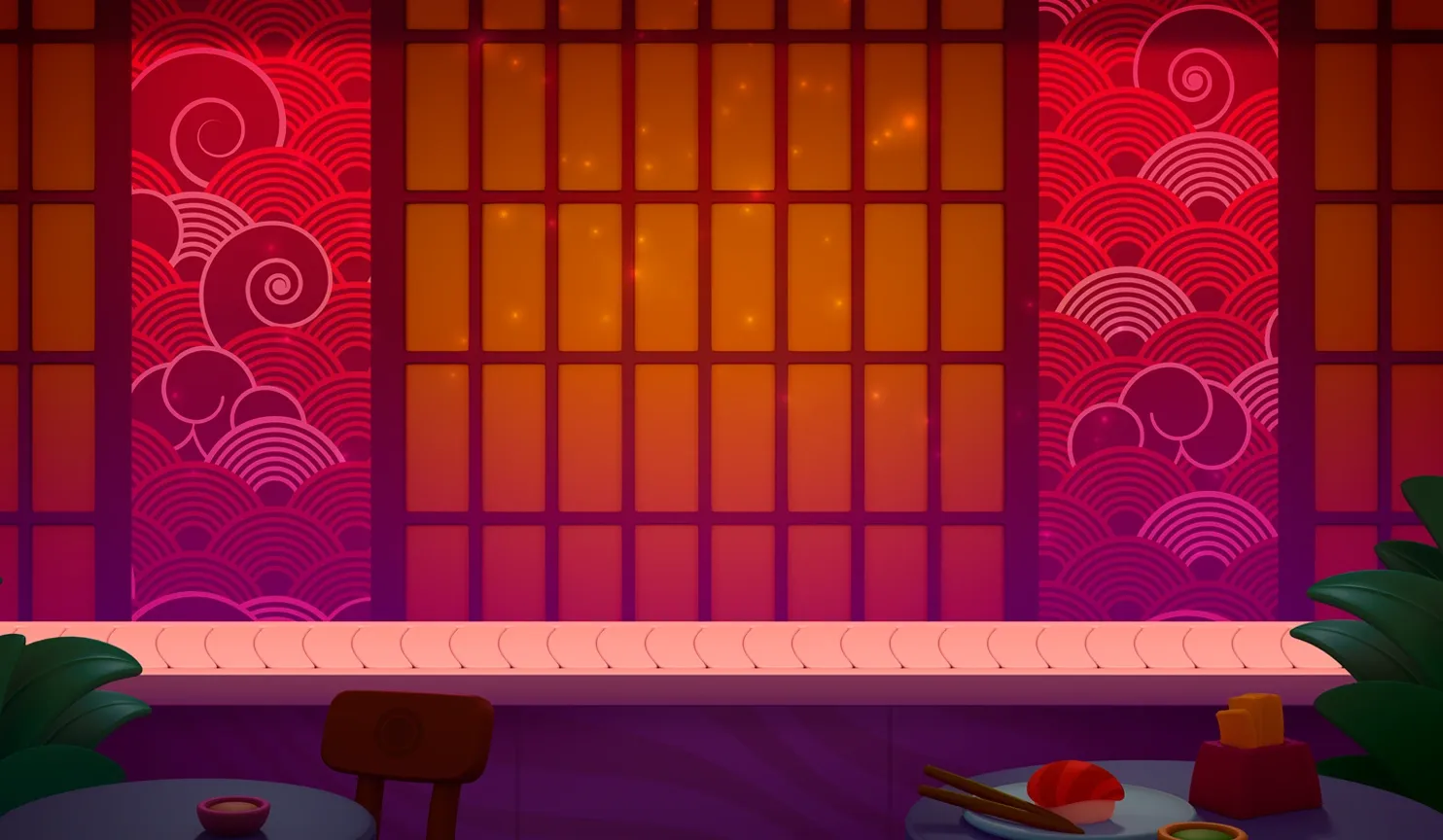 Fortune Chef Panda mobile action banner background