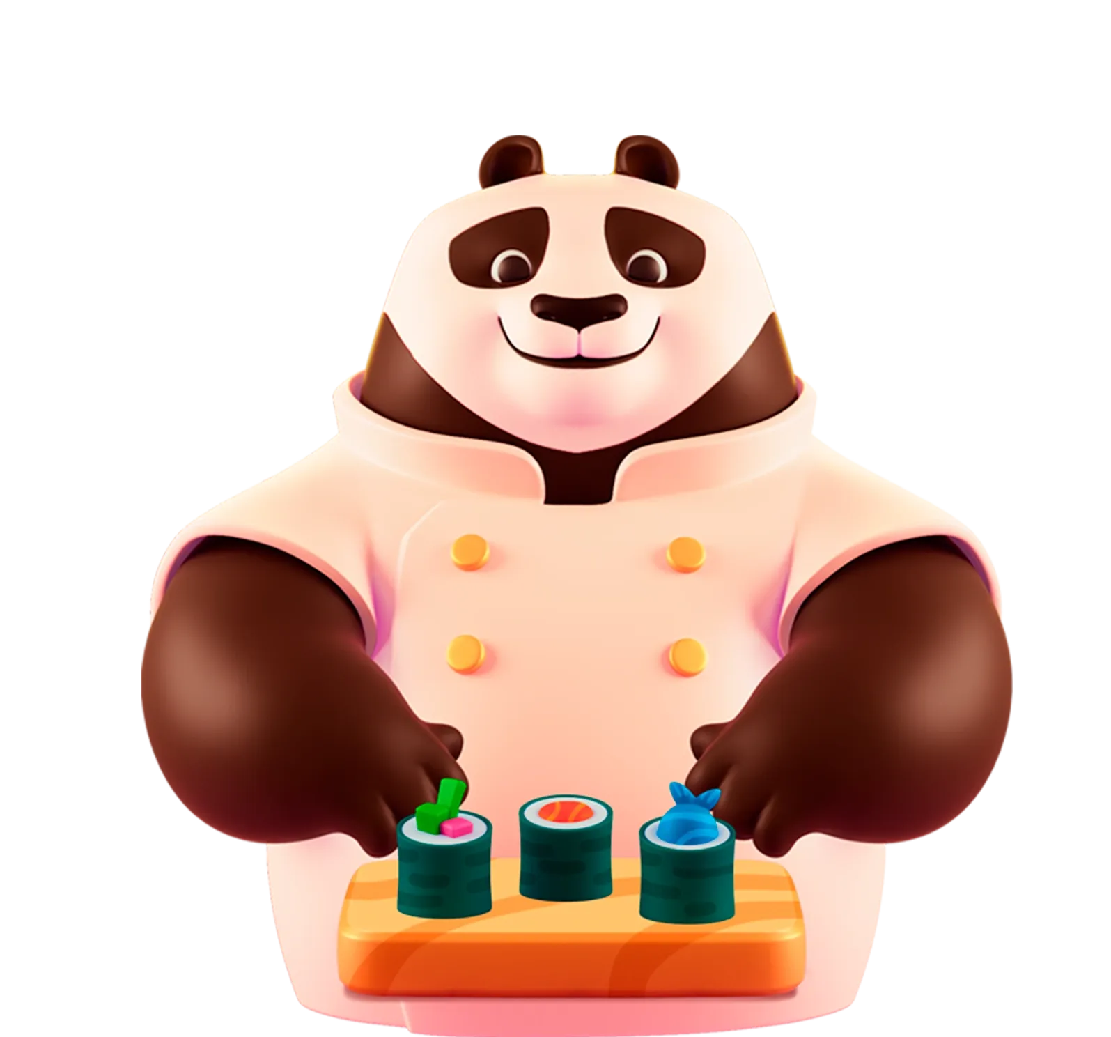 Fortune Chef Panda desktop action banner character