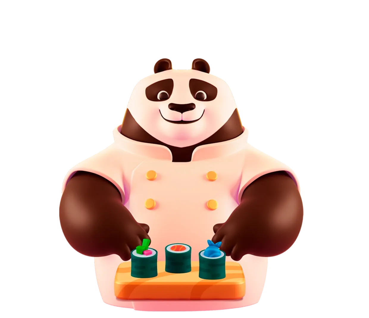 Fortune Chef Panda hero character