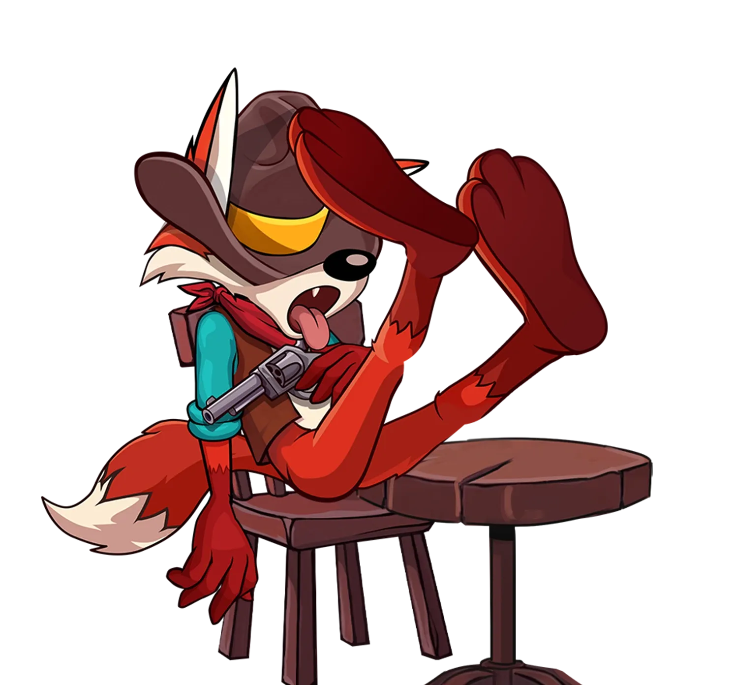 Fox Gold Rush desktop action banner character