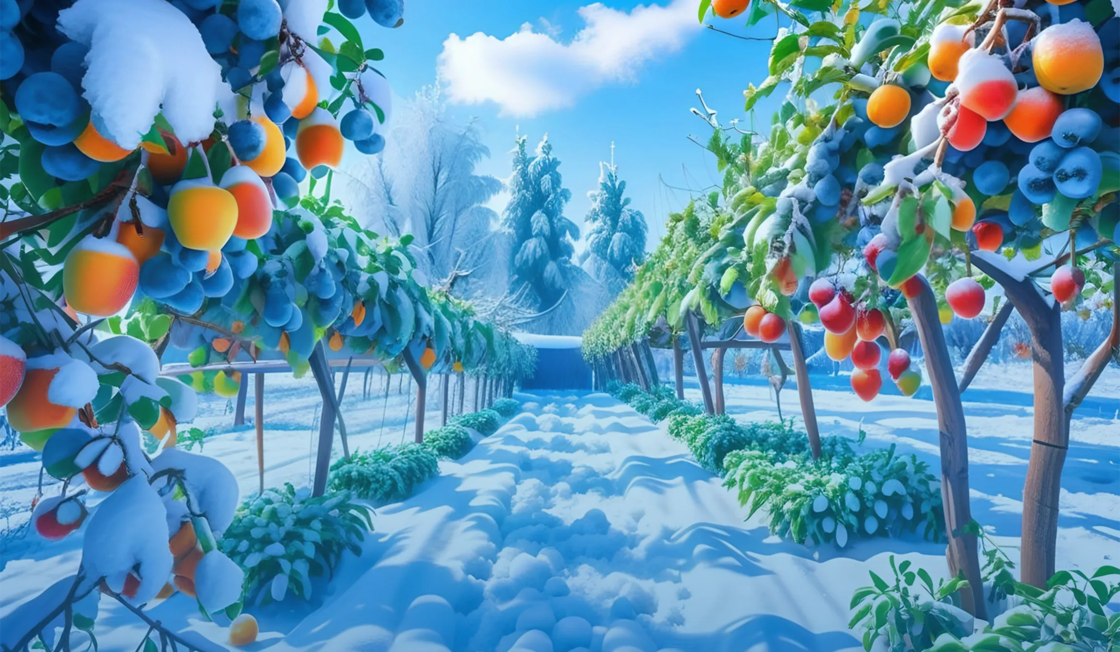 Frozen Garden tablet action banner background