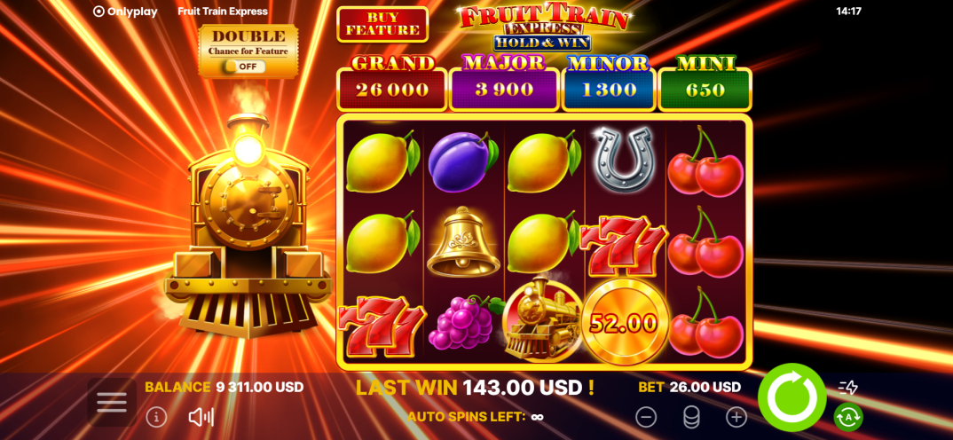 Fruit Train Express: Hold & Win gameplay screenshot 3