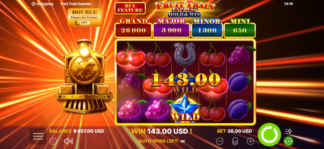 Fruit Train Express: Hold & Win gameplay screenshot 4