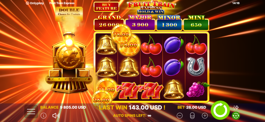 Fruit Train Express: Hold & Win gameplay screenshot 5
