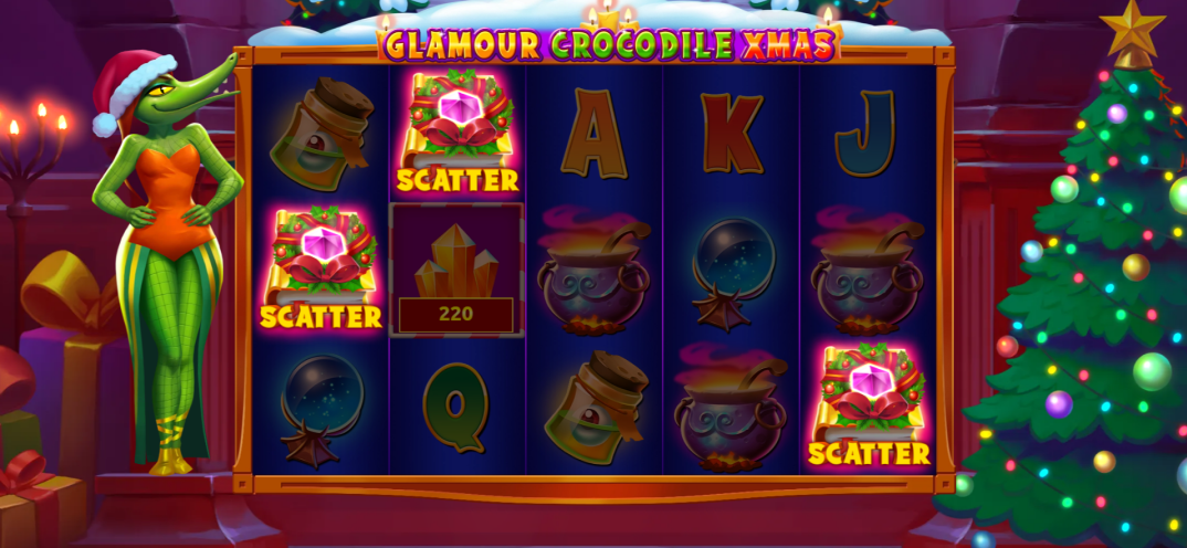 Glamour Crocodile Christmas gameplay screenshot 4