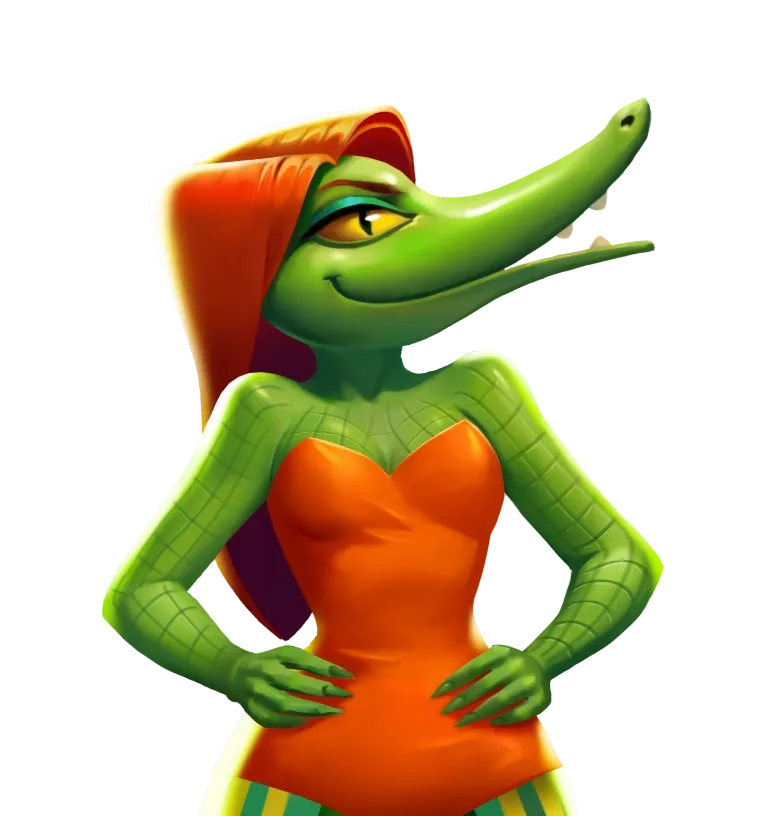 Glamour Crocodile mobile action banner character