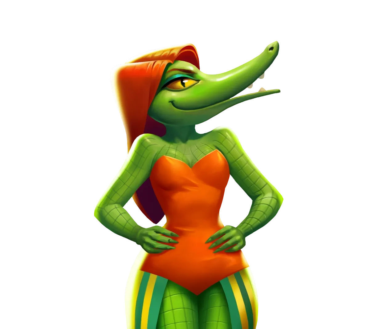 Glamour Crocodile hero character