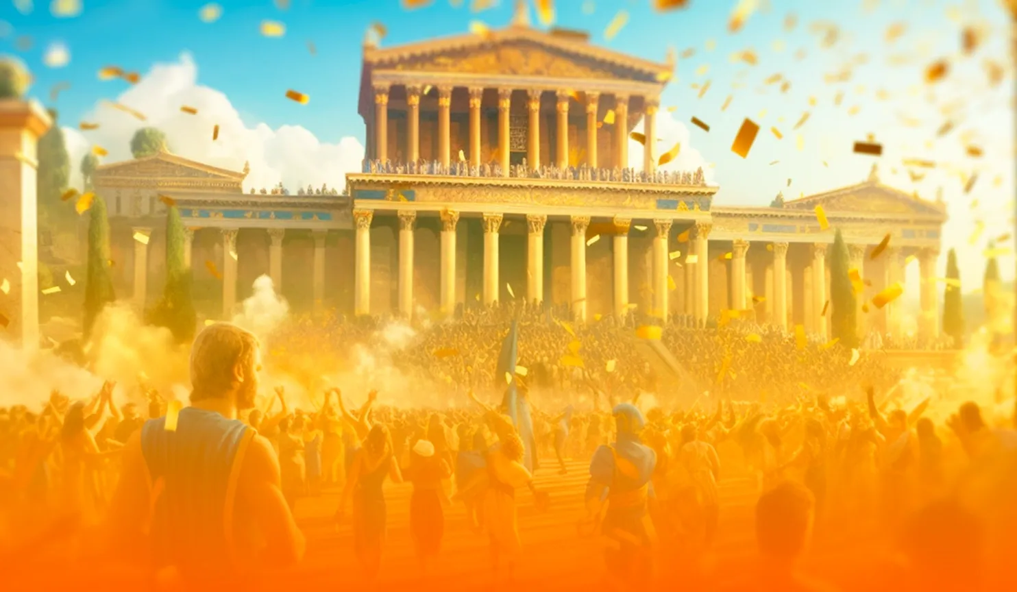 God's Party mobile action banner background