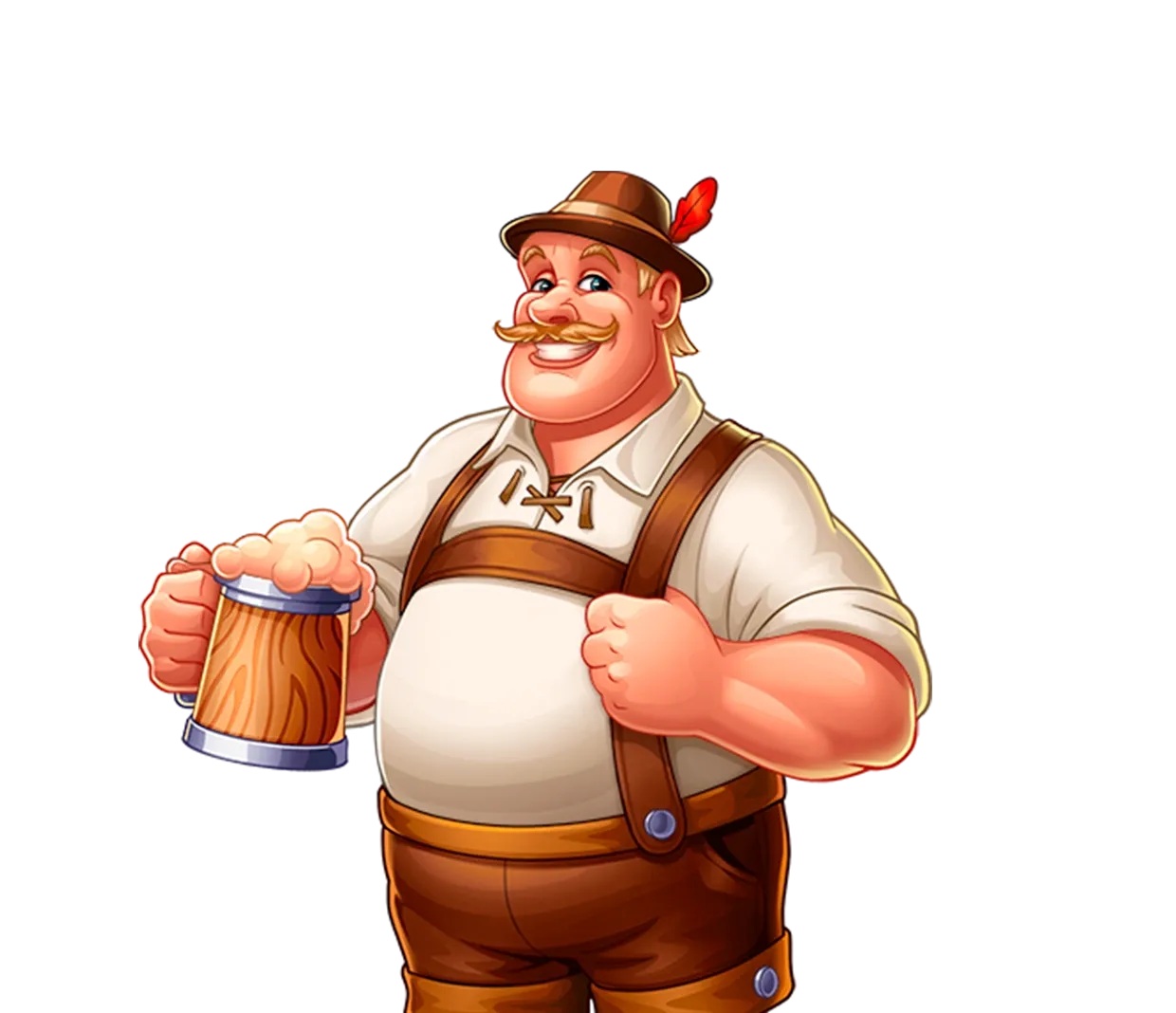 Gold Oktoberfest hero character