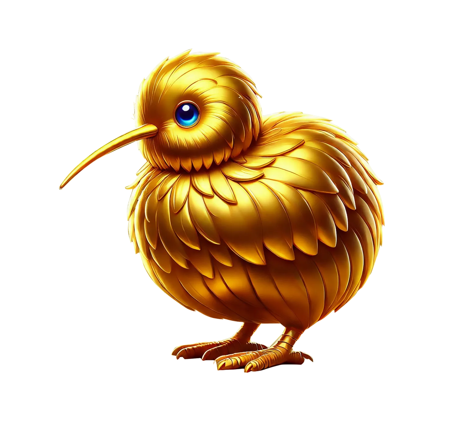 Golden Kiwi desktop action banner character