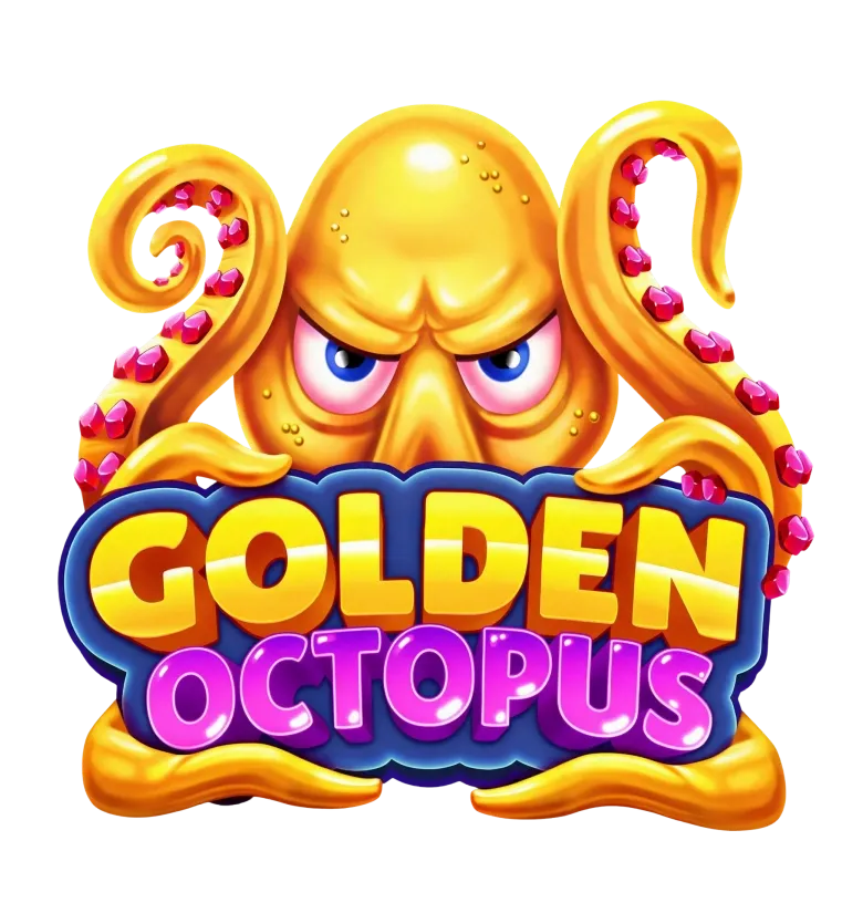Golden Octopus mobile action banner character