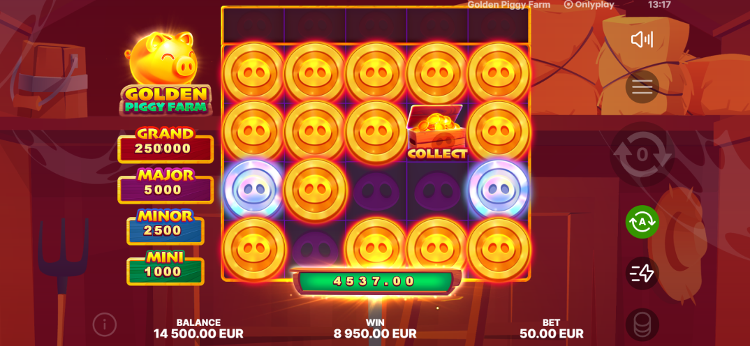 Golden Piggy Farm gameplay screenshot 2