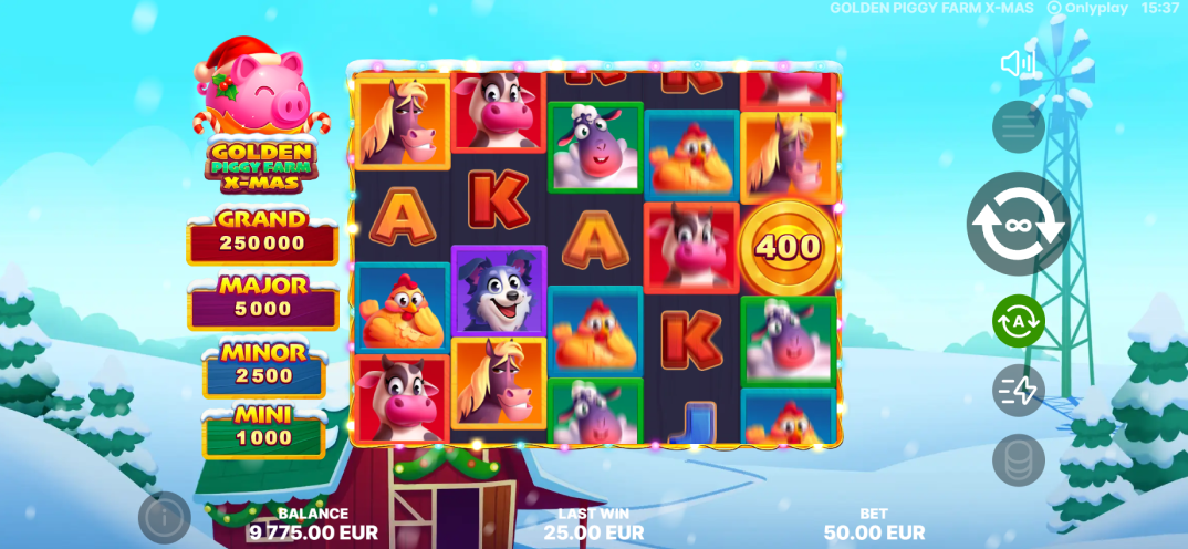 Golden Piggy Farm X-Mas gameplay screenshot 1