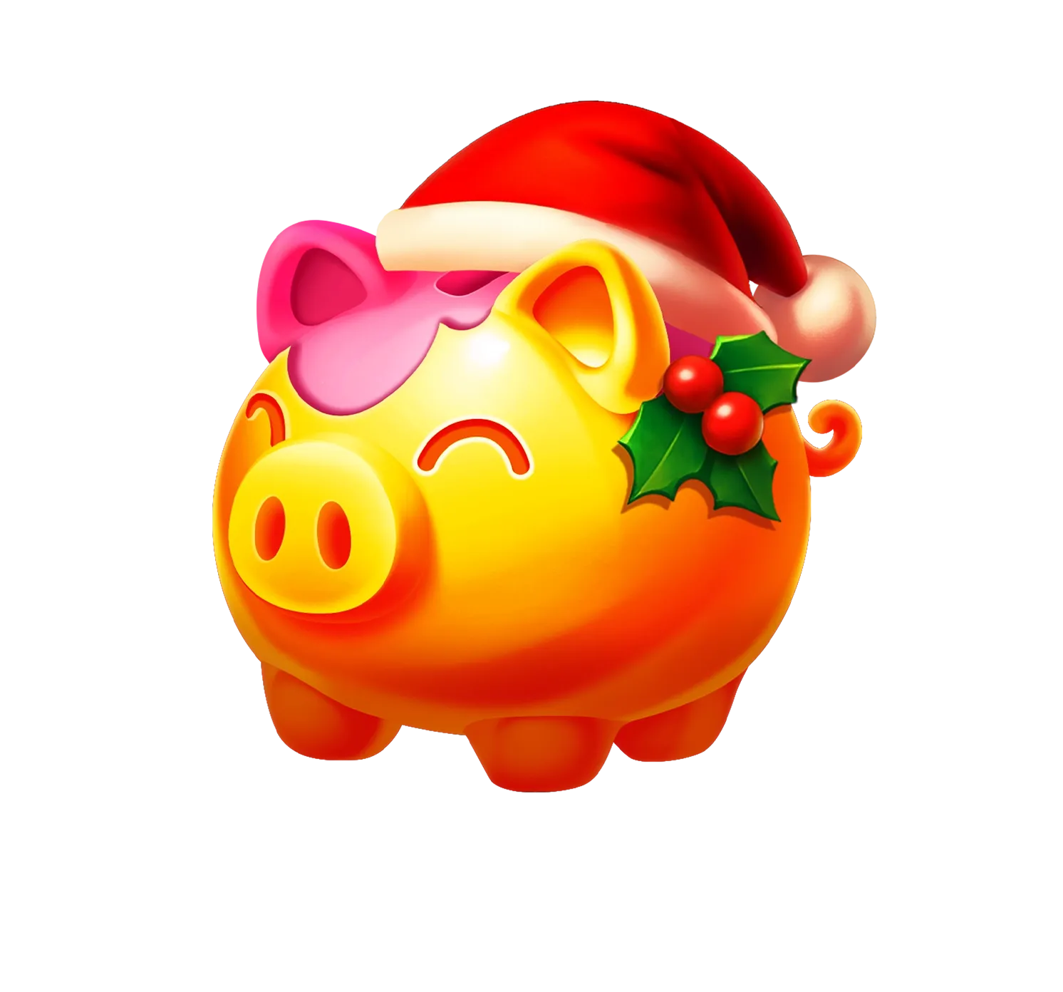 Golden Piggy Farm X-Mas desktop action banner character