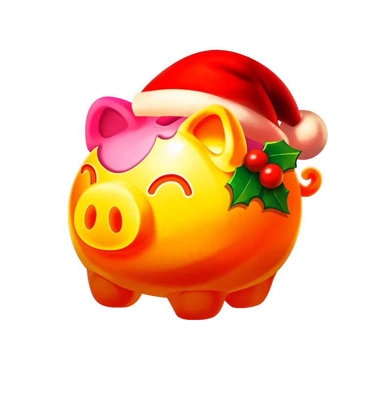 Golden Piggy Farm X-Mas mobile action banner character