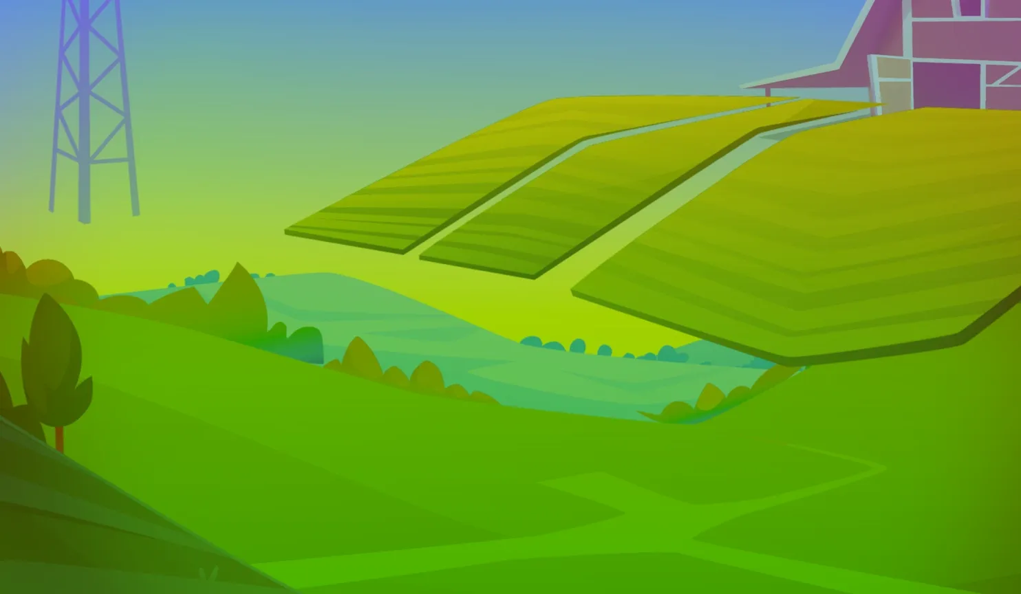 Golden Piggy Farm mobile action banner background