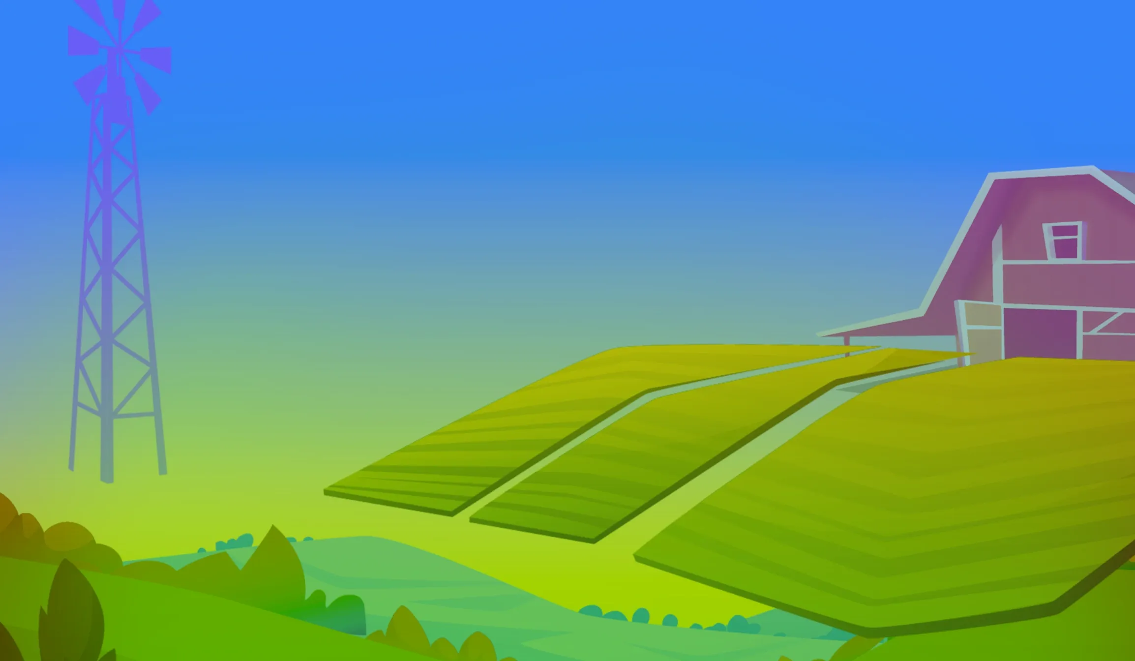 Golden Piggy Farm tablet action banner background