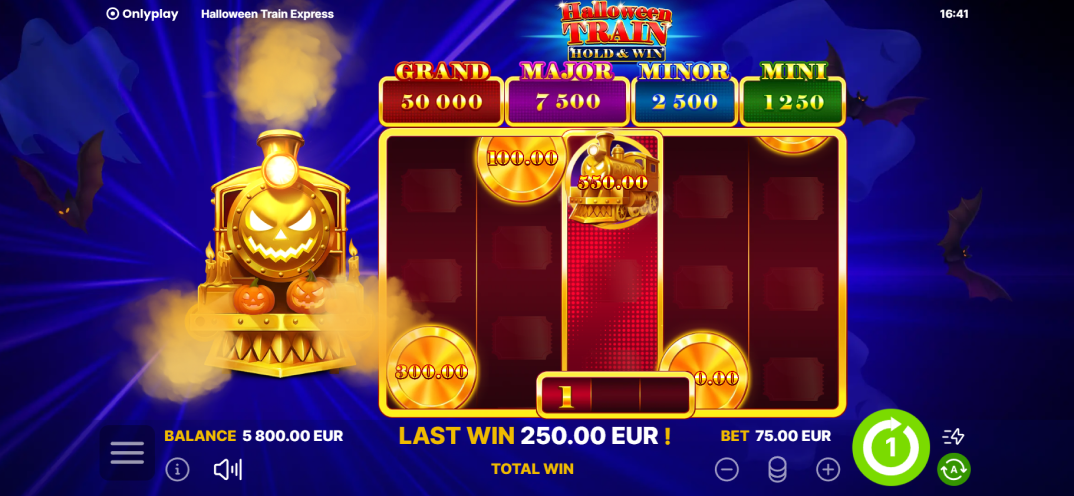 Halloween Train: Hold & Win gameplay screenshot 1