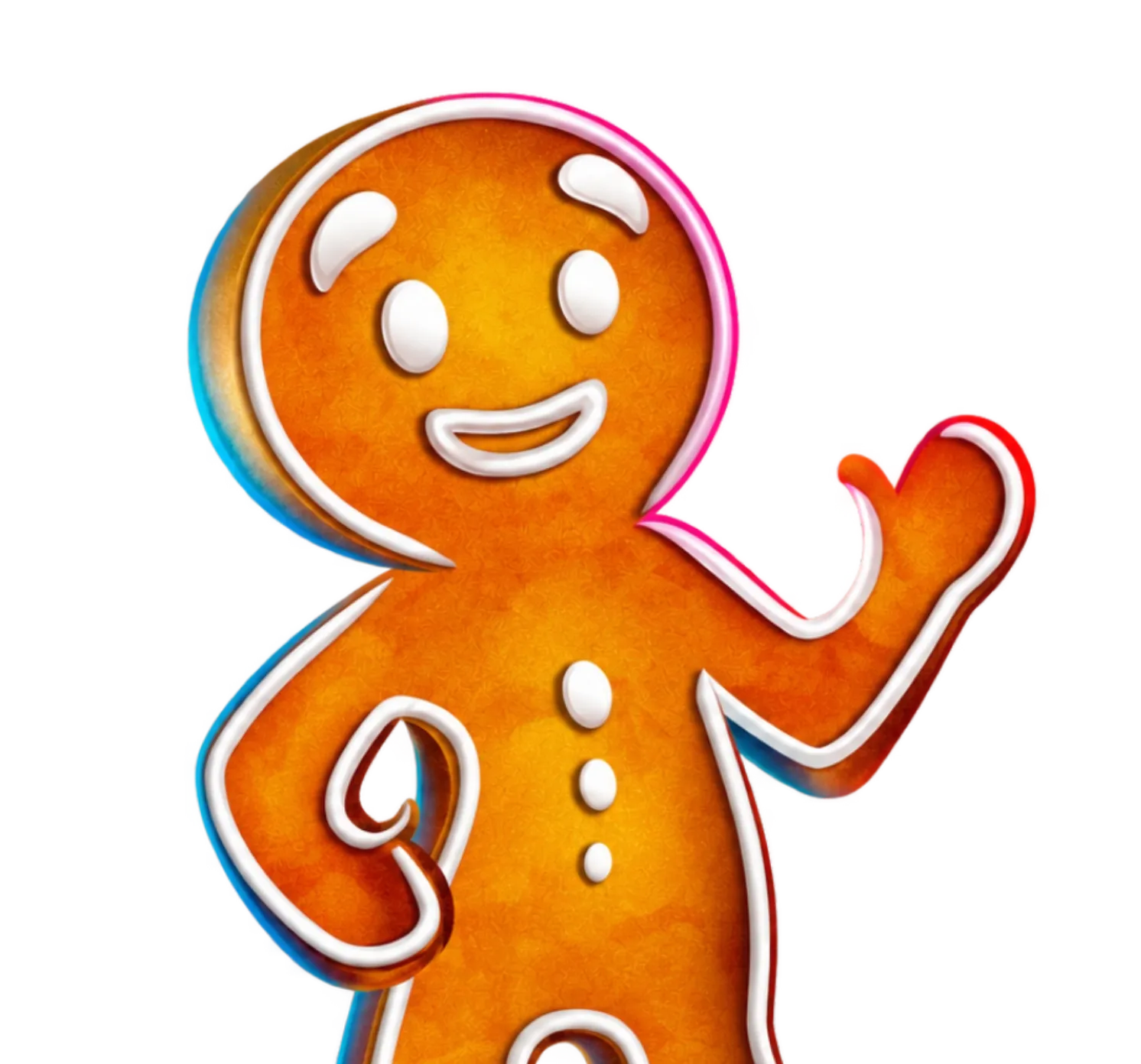 Happy Cookie desktop action banner character