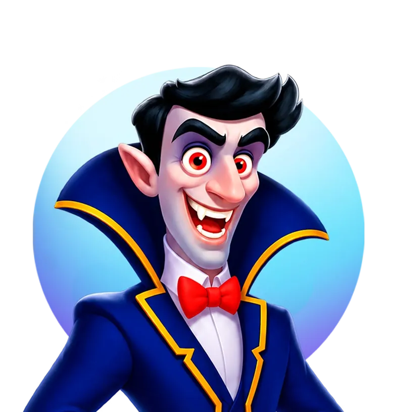 Hit the Vampire desktop action banner character
