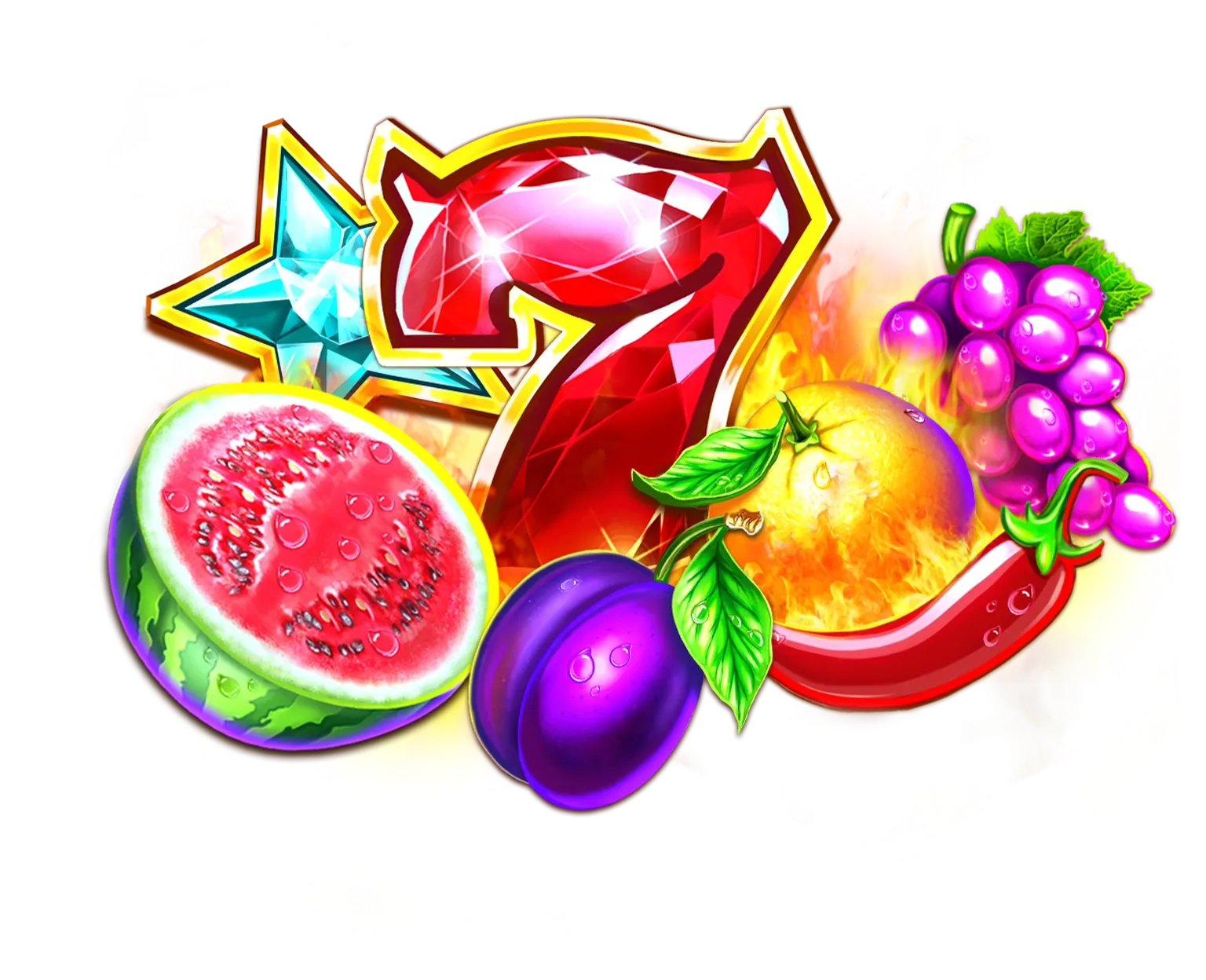 Hot and Spicy Jackpot tablet action banner character