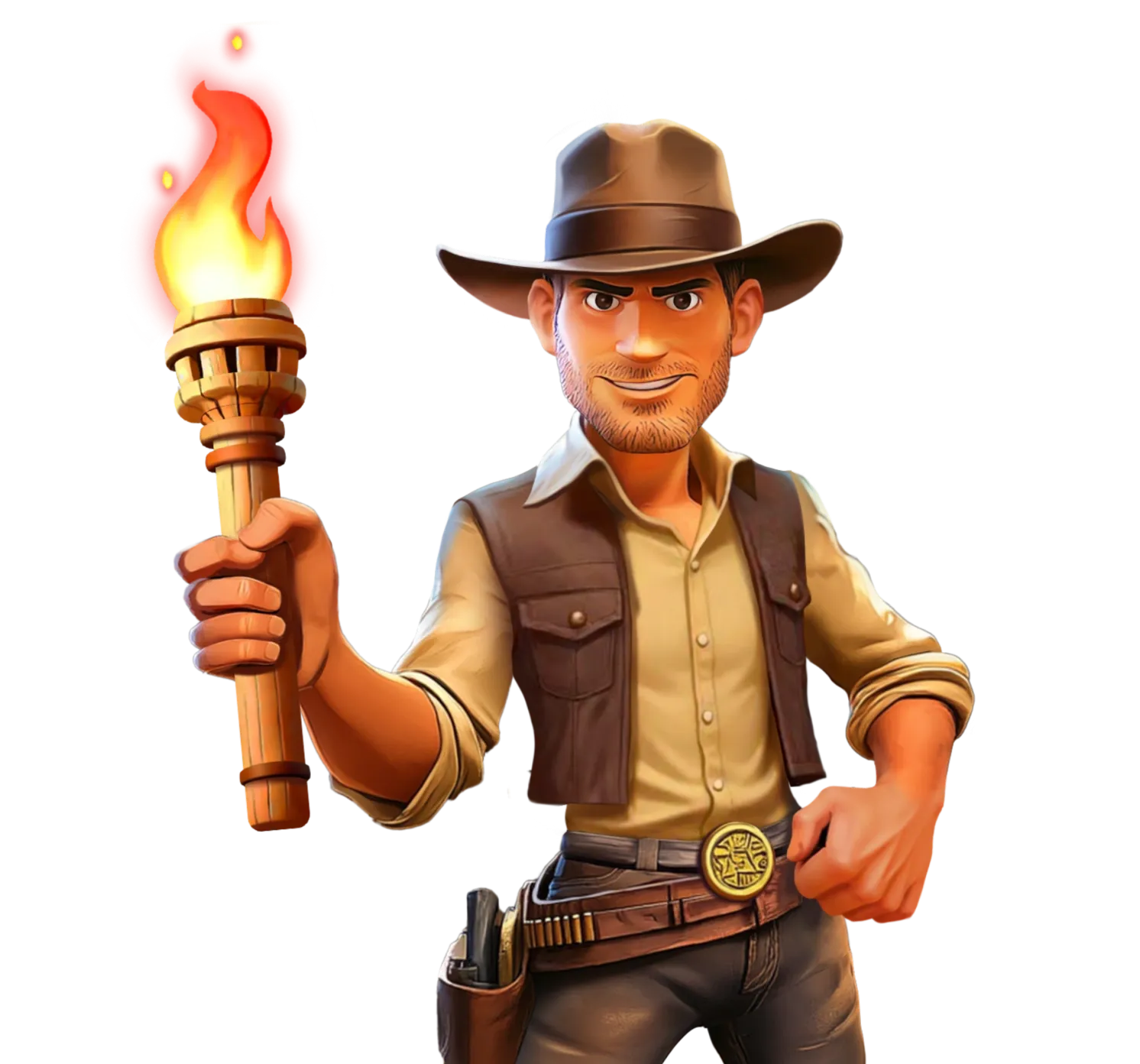 Indian Adventure desktop action banner character