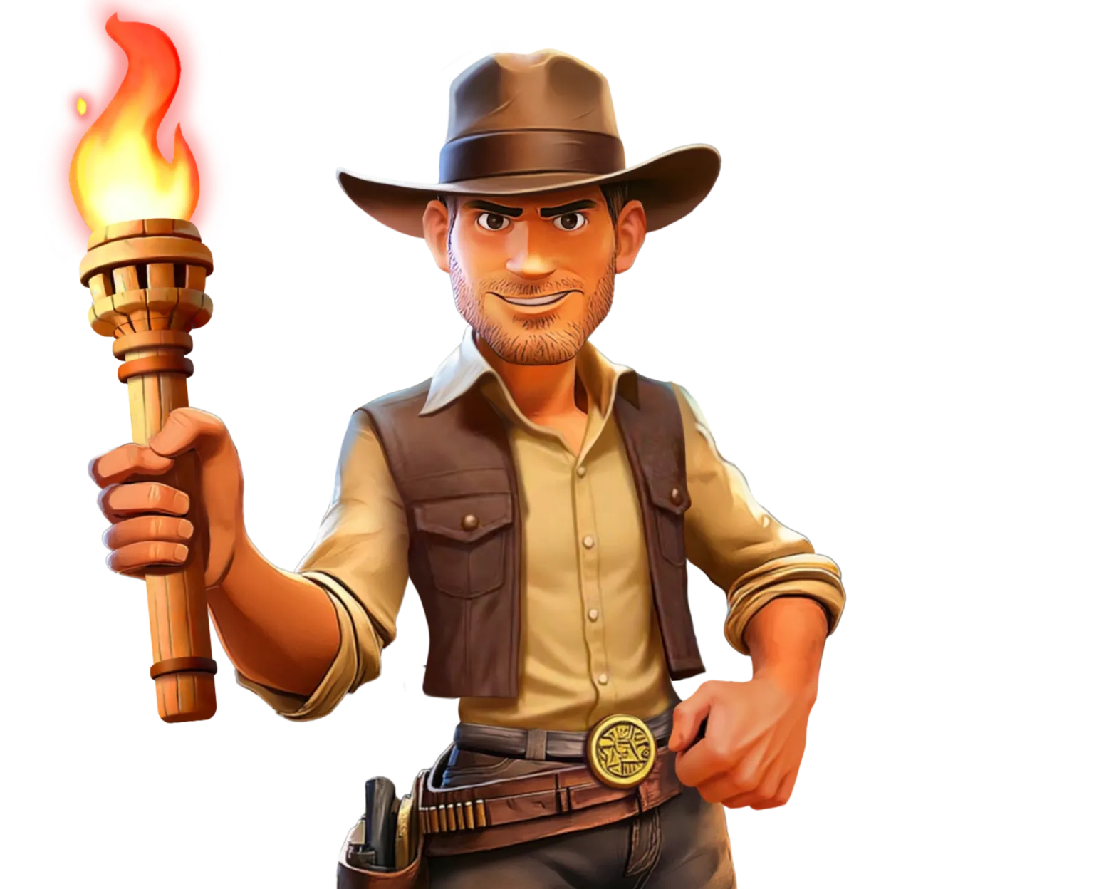 Indian Adventure tablet action banner character