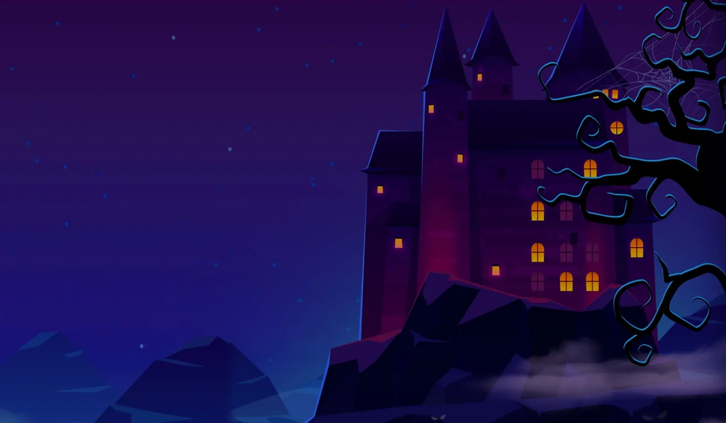 Jack Potter Halloween mobile action banner background