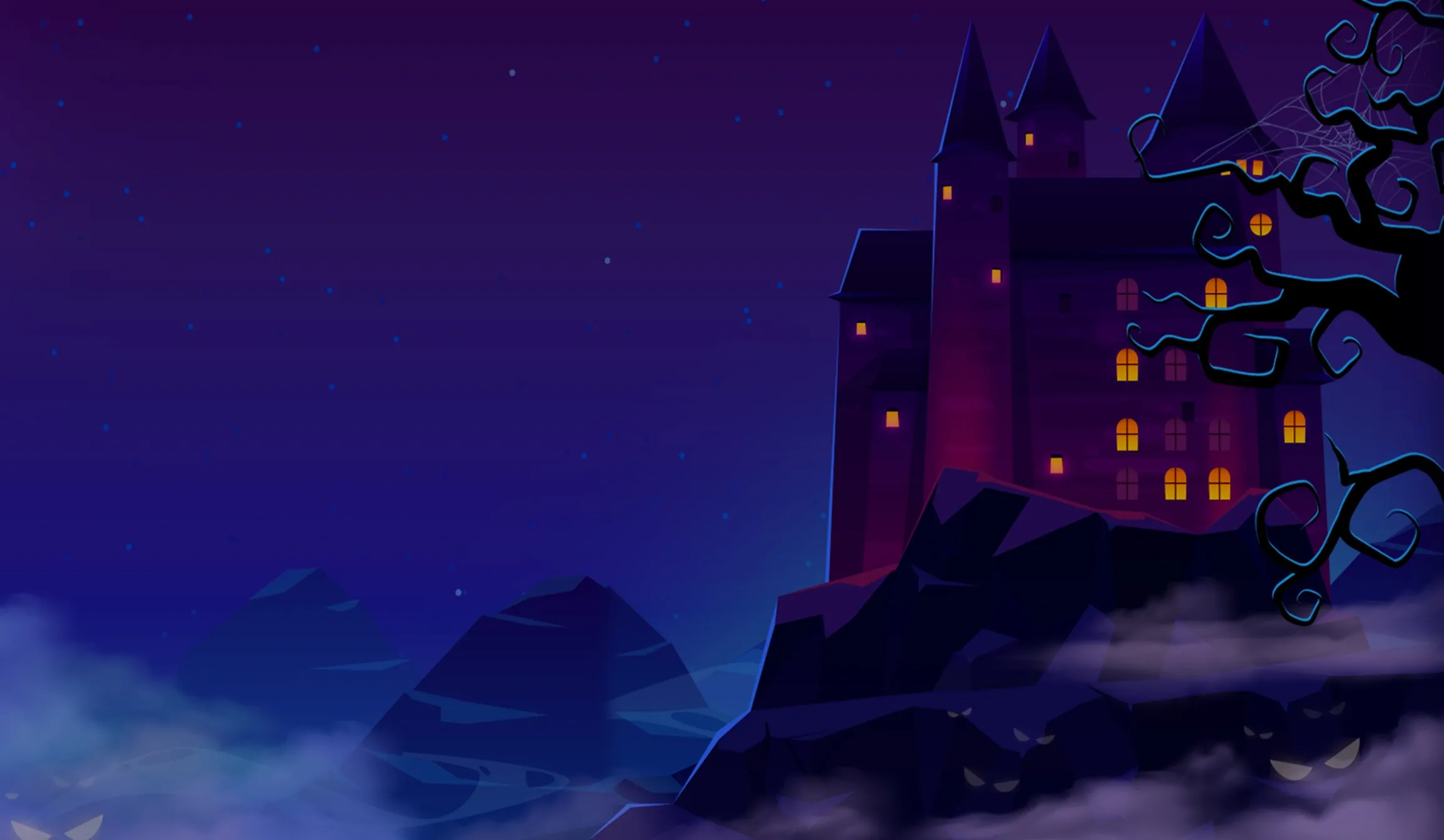 Jack Potter Halloween tablet action banner background