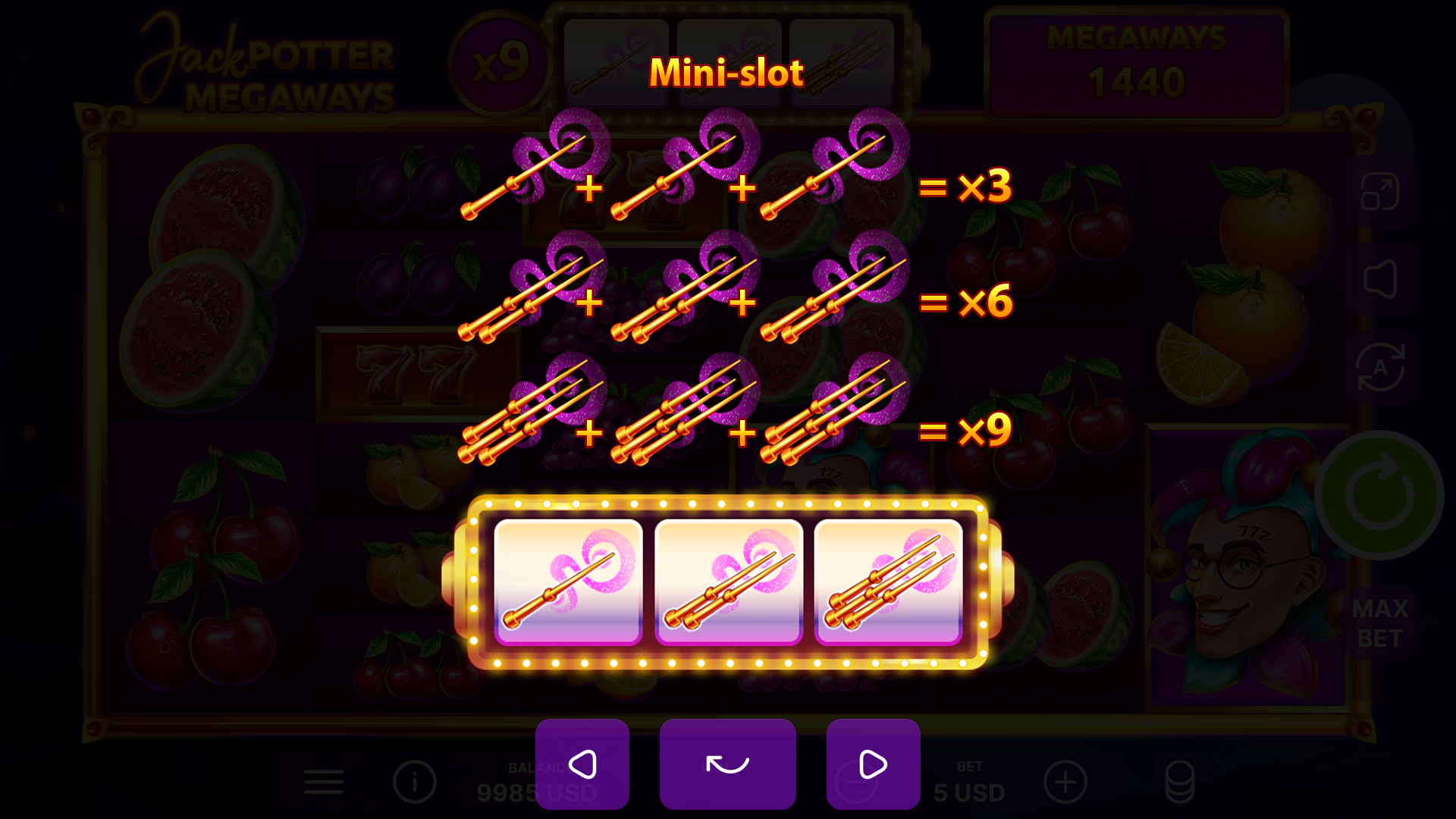 Jack Potter Megaways gameplay screenshot 2