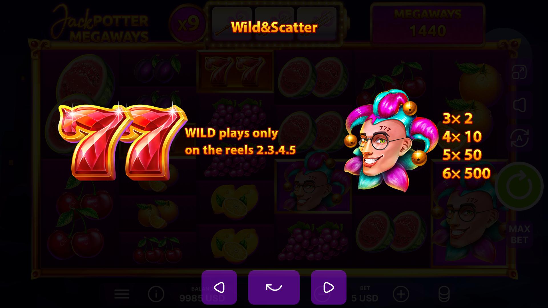 Jack Potter Megaways gameplay screenshot 3