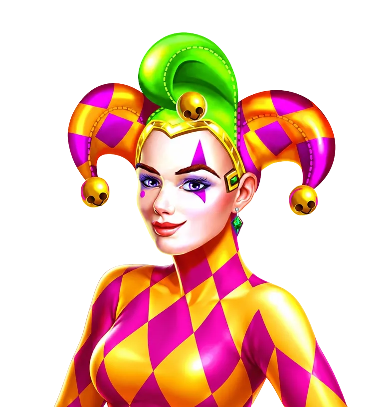 Joker Coins Megaways mobile action banner character