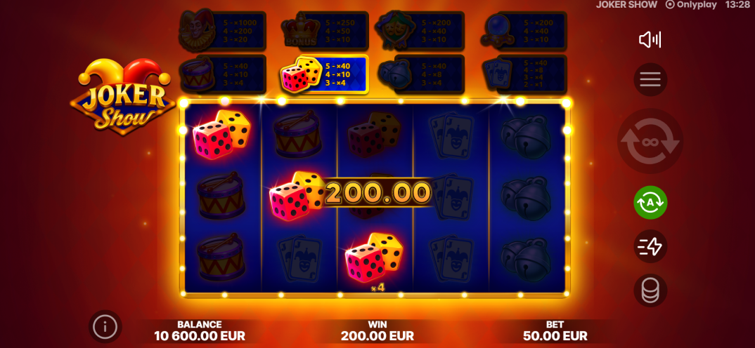 Joker Show gameplay screenshot 2