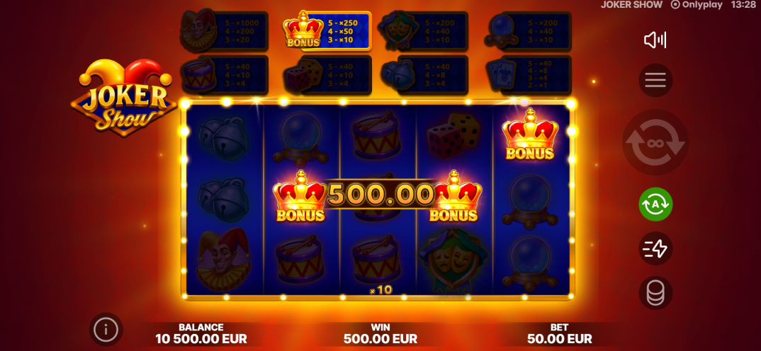 Joker Show gameplay screenshot 3