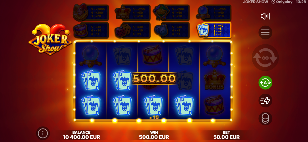 Joker Show gameplay screenshot 4