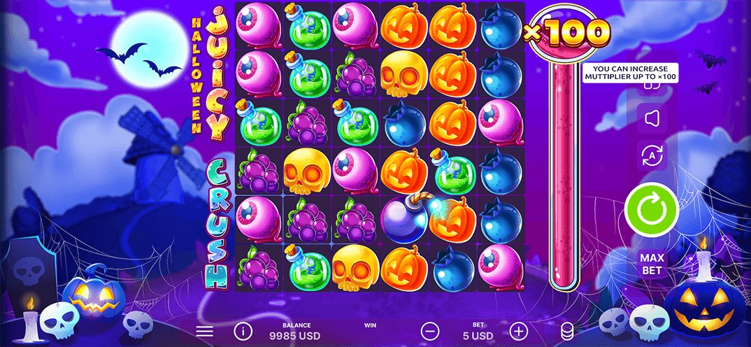 Juicy Crush Halloween gameplay screenshot 1