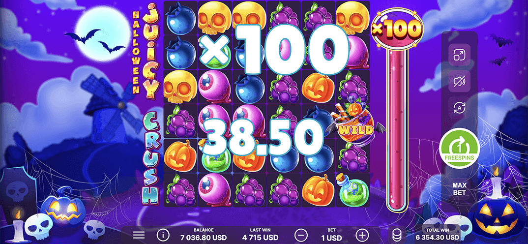 Juicy Crush Halloween gameplay screenshot 2