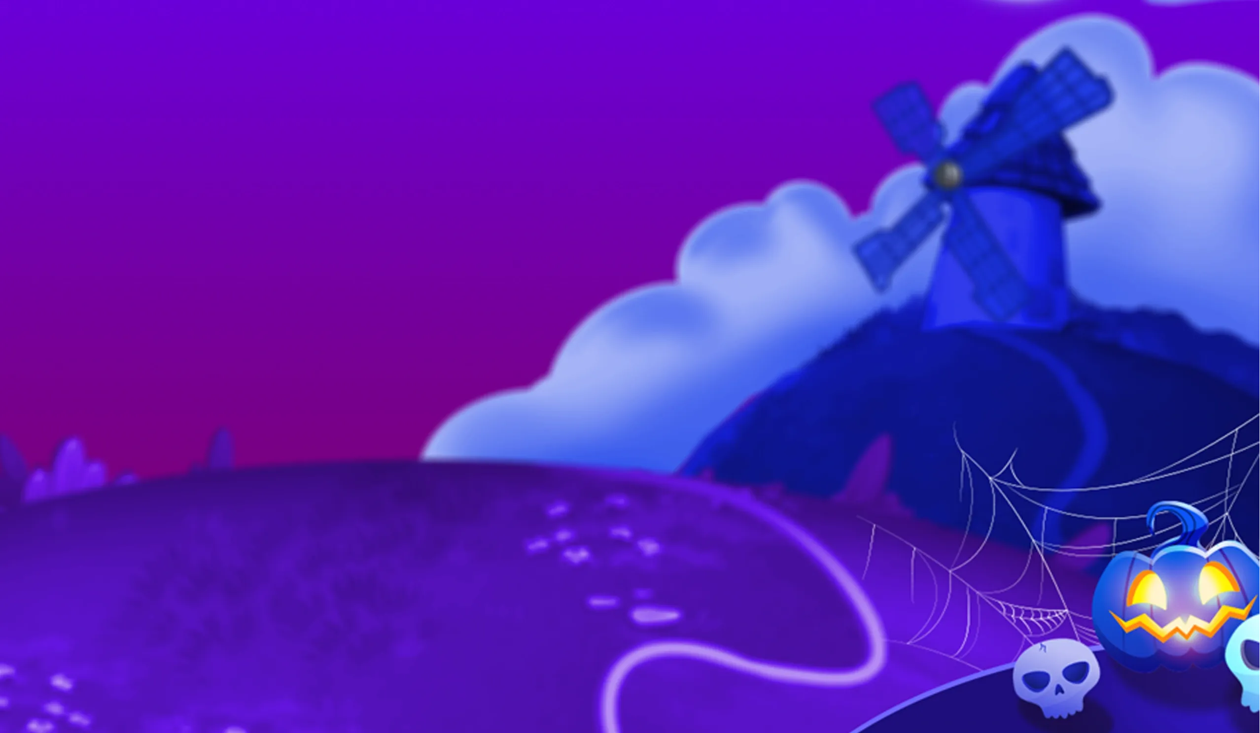 Juicy Crush Halloween desktop action banner background