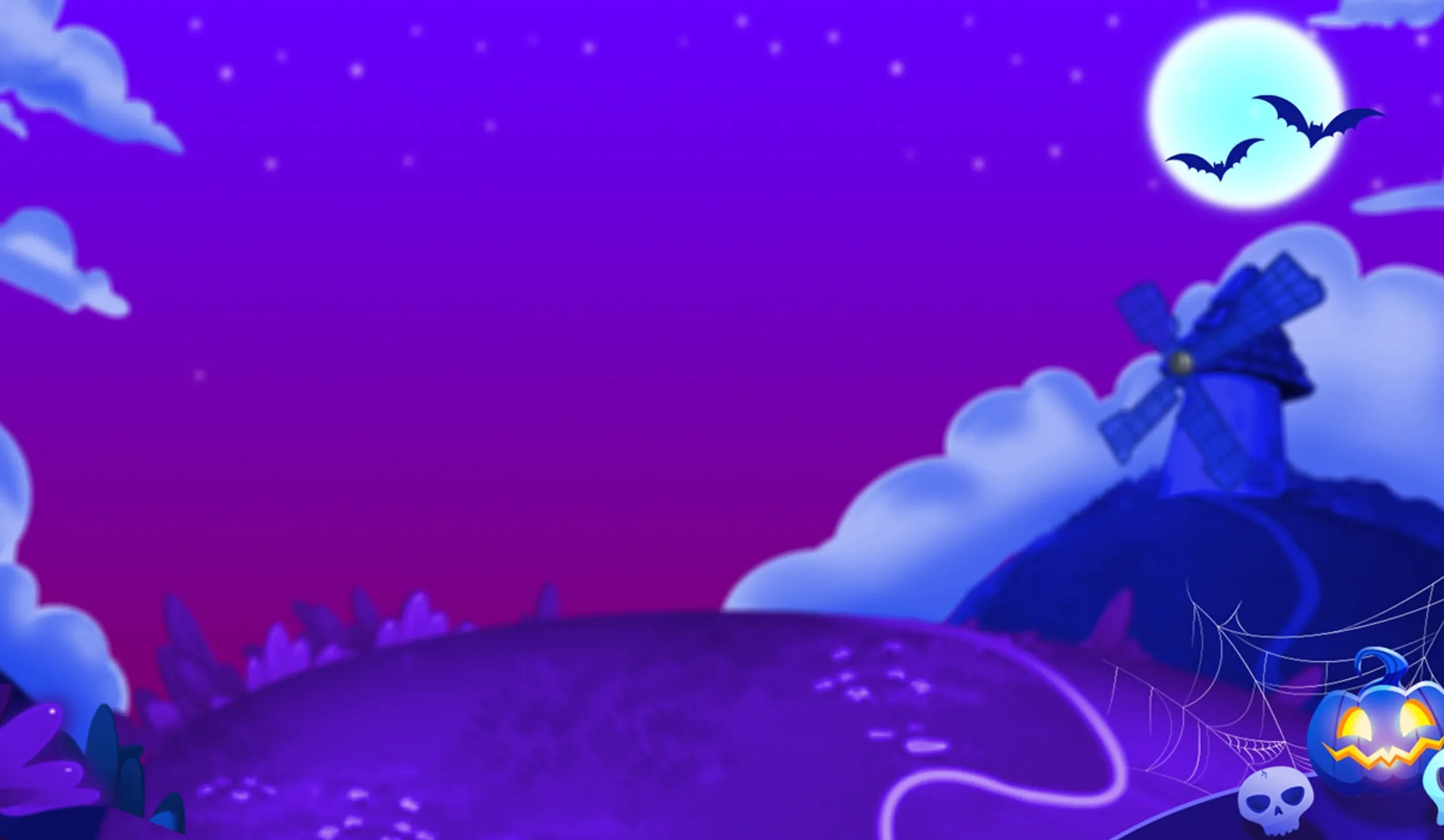 Juicy Crush Halloween tablet action banner background