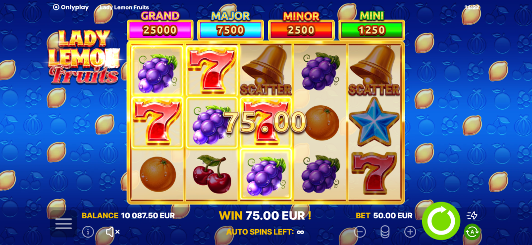 Lady Lemon Fruits gameplay screenshot 1