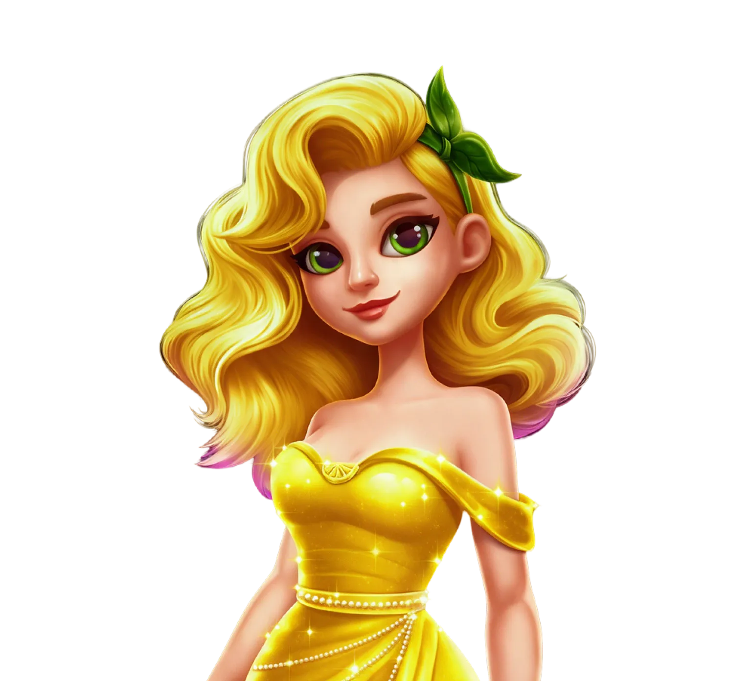 Lady Lemon Fruits desktop action banner character