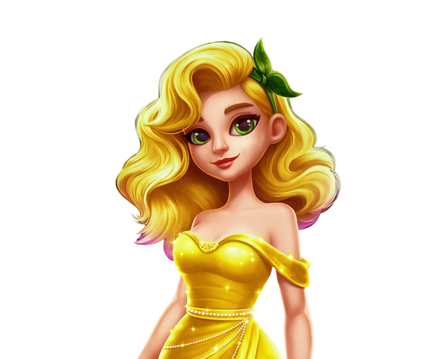 Lady Lemon Fruits tablet action banner character
