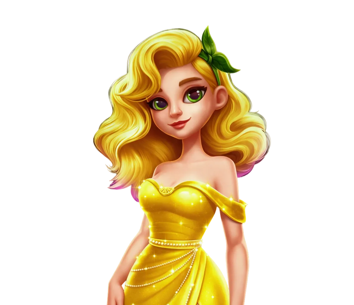 Lady Lemon Fruits hero character