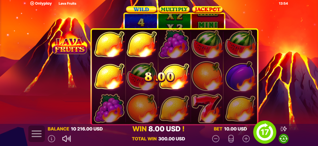 Lava Fruits gameplay screenshot 1