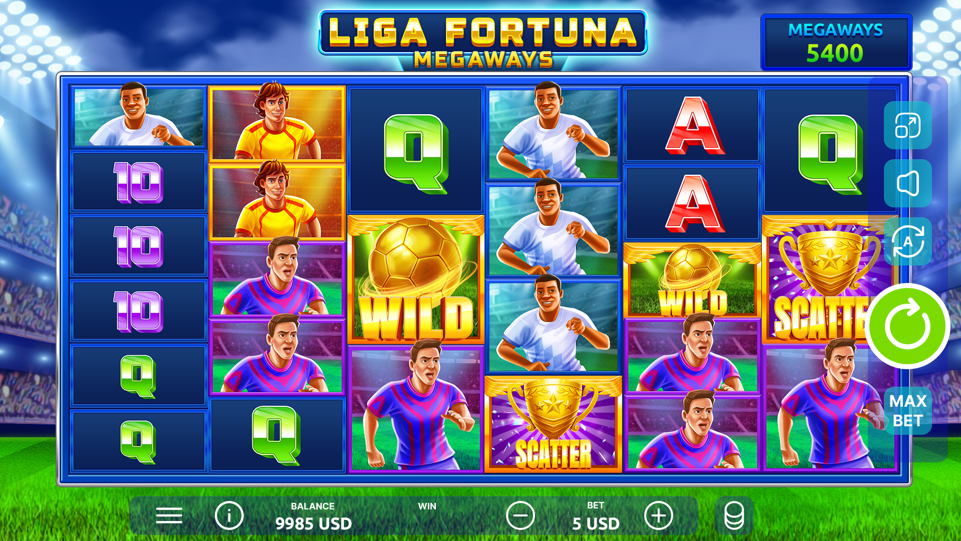 Liga Fortuna Megaways gameplay screenshot 1