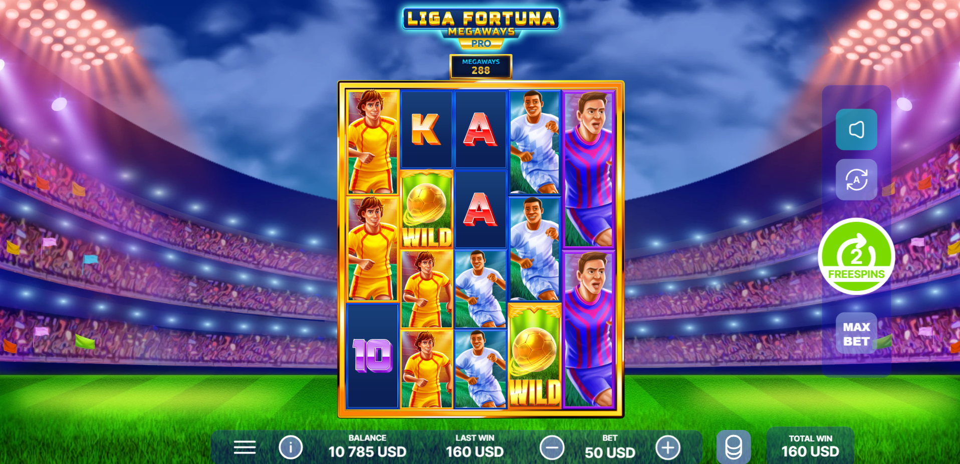 Liga Fortuna Megaways PRO gameplay screenshot 4