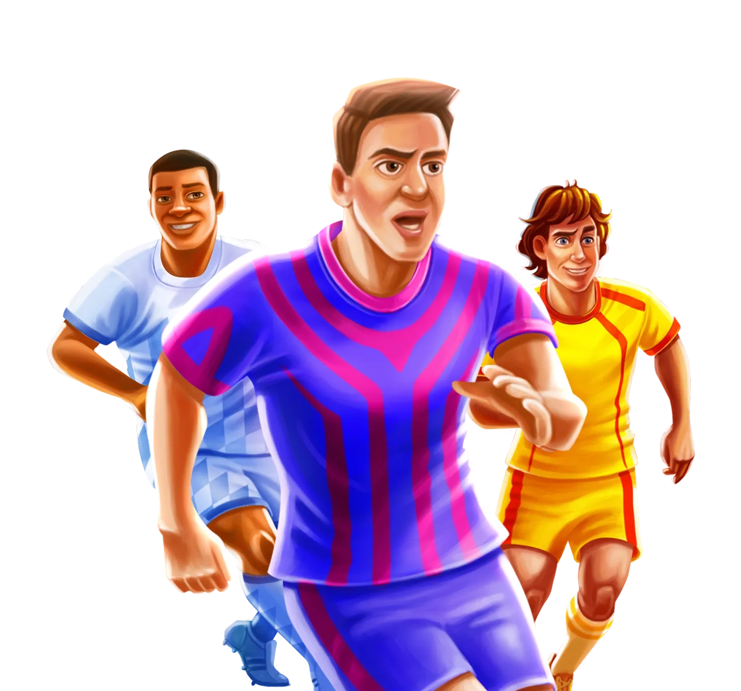 Liga Fortuna Megaways desktop action banner character